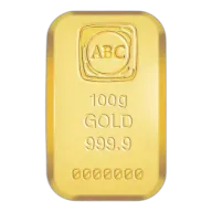 100g ABC Cast Bar Gold Bar