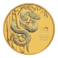 Australian Lunar Series III 2025 Year of the Snake 2oz Gold Bullion Coin