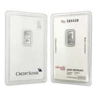 1 Gram Liberty Platinum Bar (Inc. Assay Card) - Credit Suisse