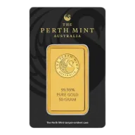 Perth Mint Gold Minted Bullion - 50 Grams