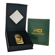 10 oz Johnson Matthey Poured Gold Bar