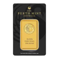 Perth Mint Kangaroo 100 gram Gold Bar (In Assay)
