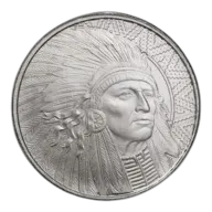 1 oz Buffalo Warrior Silver Round