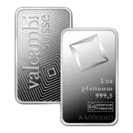1oz Valcambi Minted Platinum Bar