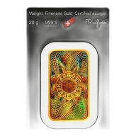 20 Gram Argor-Heraeus Kinebar Gold Bar (New In Assay)