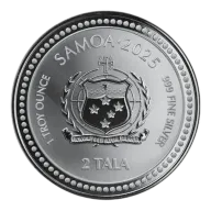 2025 1 oz Samoan Zebra Seahorse Silver Coin