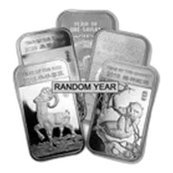 1 oz Silver Bar - APMEX (Lunar Series, Random Year)