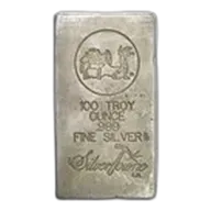 100 oz Poured Silver Bar - SilverTowne
