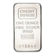 1 oz Silver Bar - Credit Suisse