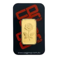 1 oz Rose CPG Minted Gold Bullion 99.99% Pure