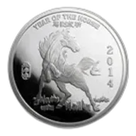 1 oz Silver Round - APMEX (2014 Year of the Horse)