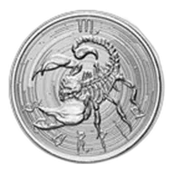 1 oz Silver Round - Scorpio (Zombie Zodiacs)