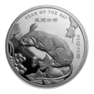 1 oz Silver Round - APMEX (2020 Year of the Rat)
