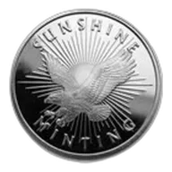 1 oz Silver Round - Sunshine Mint (Mint Mark SI)