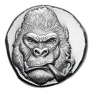 1/2 oz Hand Poured Silver - Gorilla Goon