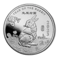 1/2 oz Silver Round - APMEX (2023 Year of the Rabbit)