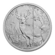 1 oz Silver Round - Gun & Rod (Deer)
