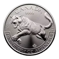 RCM 1oz Silver Predator Cougar - 2016