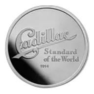 Cadillac "Standard Of The World" Logo (1914) 1 oz Silver