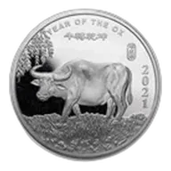 1/2 oz Silver Round - APMEX (2021 Year of the Ox)