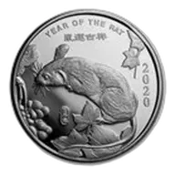 1/2 oz Silver Round - APMEX (2020 Year of the Rat)