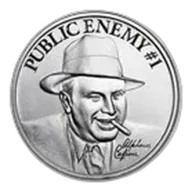 2 oz Silver High Relief Round - "Public Enemy #1" Alphonse Capone