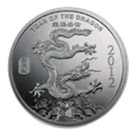 2 oz Silver Round - APMEX (2012 Year of the Dragon)