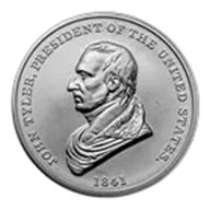 U.S. Mint Silver John Tyler Presidential Medal
