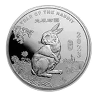 5 oz Silver Round - APMEX (2023 Year of the Rabbit)