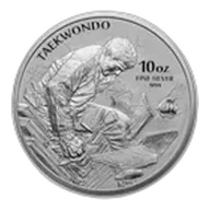 2021 South Korea 10 oz Silver K-Series Taekwondo BU