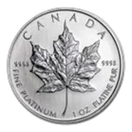 Canada 1 oz Platinum Maple Leaf BU (Random Year)