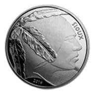 2016 1 oz Silver Native American Mint $1 Sioux Indian