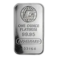 1 oz Platinum Bar - Engelhard