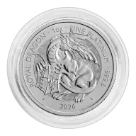 The Royal Tudor Beasts 2026 Royal Dragon 1oz Platinum Bullion Coin