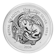 The Royal Tudor Beasts 2026 Royal Dragon 10oz Silver Bullion Coin