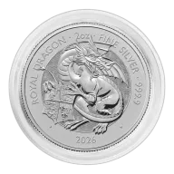 The Royal Tudor Beasts 2026 Royal Dragon 2oz Silver Bullion Coin