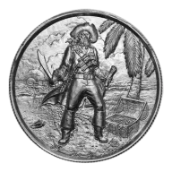 2 oz Privateer Silver Round