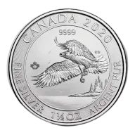 2020 Canada 1.5 oz Silver $8 Bald Eagle Bullion Coin