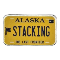 Alaska License Plate - Stacking Across America 1oz Silver Bar
