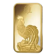 100g PAMP Gold Bar - Lunar Rooster