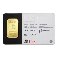 10 Gram UBS Gold Kinebar