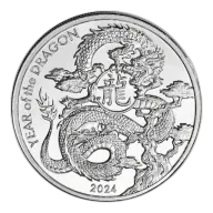 1oz Silver Round - Asahi 2024 Lunar Year of the Dragon