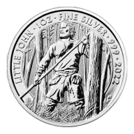 Pre-Owned 2022 UK Little John Myths and Legends 1oz Silver Coin - VAT Free