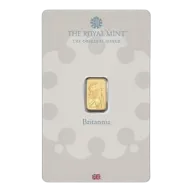 1 gram British Gold Britannia Bar - In Assay