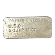 10.02oz Silver Bar | W.S.C.