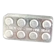 1oz Silver Building Block Bar | Monarch Precious Metals