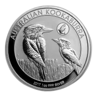 2017 Australia 1 oz Silver Kookaburra BU (Shark Privy)