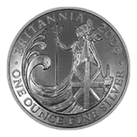 2008 1 oz Silver Britannia Bullion Coin