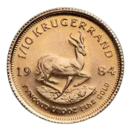 1/10 oz South African Gold Krugerrand Coin