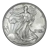1997 American Eagle 1 oz Silver Bullion Coin - Pre-Owned